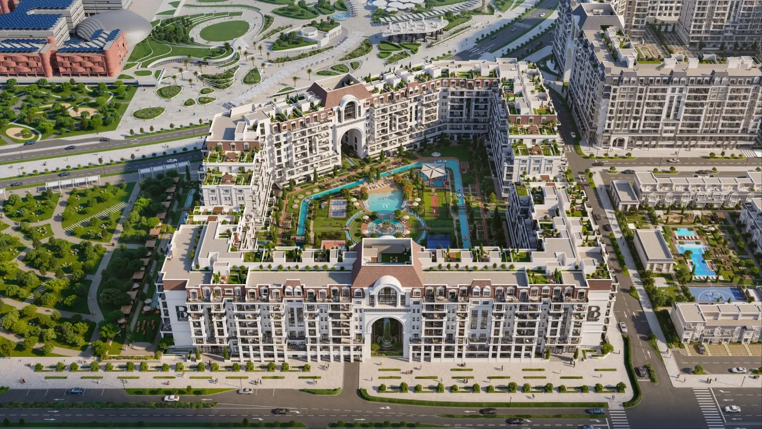 Bab Al Qasr Garden Residence 65 master plan at Masdar City